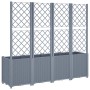 Pflanzgefäß mit blaugrauem PP-Gitter 160x40x140 cm von , Töpfe und Pflanzgefäße - Ref: Foro24-367871, Preis: 155,35 €, Rabatt: %