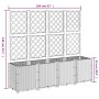 Pflanzgefäß mit blaugrauem PP-Gitter 160x40x140 cm von , Töpfe und Pflanzgefäße - Ref: Foro24-367871, Preis: 155,35 €, Rabatt: %