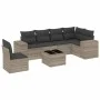 Set de sofás de jardín 7 pzas con cojines ratán PE gris claro by , Garden sets - Ref: Foro24-3222641, Price: 494,71 €, Discou...