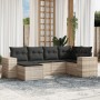 Set de sofás de jardín 6 pzas y cojines ratán sintético gris by , Garden sets - Ref: Foro24-3222861, Price: 415,04 €, Discoun...