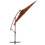 Sombrilla voladiza con palo de aluminio terracota 300 cm de vidaXL, Sombrillas - Ref: Foro24-313755, Precio: 119,80 €, Descue...