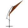 Sombrilla voladiza con palo de aluminio terracota 300 cm de vidaXL, Sombrillas - Ref: Foro24-313755, Precio: 118,62 €, Descue...