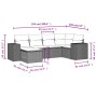 Set de sofás de jardín 6 pzas y cojines ratán sintético gris by , Garden sets - Ref: Foro24-3222861, Price: 415,04 €, Discoun...