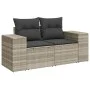 Set sofás jardín 10 pzas con cojines ratán sintético gris claro by , Garden sets - Ref: Foro24-3223071, Price: 703,82 €, Disc...