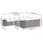 Set de sofás de jardín 11 pzas y cojines ratán sintético gris by , Garden sets - Ref: Foro24-3223101, Price: 757,11 €, Discou...