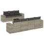 Set de sofás de jardín 8 pzas y cojines ratán sintético gris by , Modular outdoor sofas - Ref: Foro24-3222331, Price: 572,91 ...