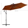 Sombrilla voladiza con palo de aluminio terracota 300 cm de vidaXL, Sombrillas - Ref: Foro24-313755, Precio: 119,80 €, Descue...