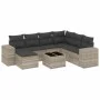 Set de sofás de jardín 8 pzas y cojines ratán sintético gris by , Garden sets - Ref: Foro24-3222911, Price: 541,62 €, Discoun...