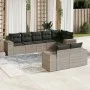 Set de sofás de jardín 8 pzas y cojines ratán sintético gris by , Garden sets - Ref: Foro24-3222821, Price: 614,64 €, Discoun...