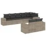 Set de sofás de jardín 8 pzas y cojines ratán sintético gris by , Garden sets - Ref: Foro24-3222821, Price: 614,64 €, Discoun...
