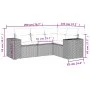 Set de sofás de jardín 4 pzas y cojines ratán sintético gris by , Modular outdoor sofas - Ref: Foro24-3222511, Price: 320,96 ...