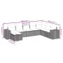 Set de sofás de jardín 8 pzas y cojines ratán sintético gris by , Garden sets - Ref: Foro24-3264518, Price: 557,63 €, Discoun...