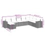 Set de sofás de jardín 8 pzas y cojines ratán sintético gris by , Garden sets - Ref: Foro24-3264518, Price: 558,04 €, Discoun...