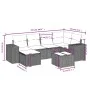 Set de sofás de jardín 7 pzas con cojines ratán PE gris claro by , Garden sets - Ref: Foro24-3264428, Price: 482,72 €, Discou...