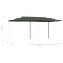 Anthracite gray gazebo 3x6x2.6 m 160 g/m² by vidaXL, Tents and gazebos - Ref: Foro24-313622, Price: 176,09 €, Discount: %