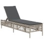Tumbona con cojín ratán sintético gris claro by , Loungers - Ref: Foro24-4002742, Price: 145,91 €, Discount: %