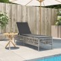 Tumbona con cojín ratán sintético gris claro by , Loungers - Ref: Foro24-4002742, Price: 145,91 €, Discount: %