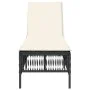 Tumbona con cojín ratán sintético negro de , Tumbonas - Ref: Foro24-4002737, Precio: 146,51 €, Descuento: %