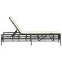 Tumbona con cojín ratán sintético negro de , Tumbonas - Ref: Foro24-4002737, Precio: 146,51 €, Descuento: %