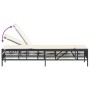 Liegestuhl mit schwarzem Kunststoff-Rattankissen von , Liegen - Ref: Foro24-4002737, Preis: 149,39 €, Rabatt: %