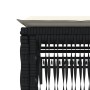 Liegestuhl mit schwarzem Kunststoff-Rattankissen von , Liegen - Ref: Foro24-4002737, Preis: 149,39 €, Rabatt: %
