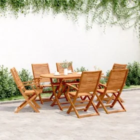 Sillas jardín reclinables 6 uds madera maciza acacia 57x66x95cm by , Garden chairs - Ref: Foro24-3214475, Price: 402,70 €, Di...