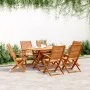 6 verstellbare Gartenstühle aus massivem Akazienholz, 57x66x95cm. von , Gartenstühle - Ref: Foro24-3214475, Preis: 402,65 €, ...