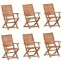 6 verstellbare Gartenstühle aus massivem Akazienholz, 57x66x95cm. von , Gartenstühle - Ref: Foro24-3214475, Preis: 402,65 €, ...