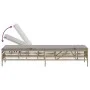 Liegestühle mit Kissen, 2 Stück, aus synthetischem Rattan in Beige. von , Liegen - Ref: Foro24-3261599, Preis: 292,09 €, Raba...