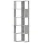 Estantería esquina 5 niveles madera gris hormigón 50x50x179 cm by , Bookcases and shelves - Ref: Foro24-852585, Price: 81,59 ...