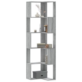 Eckregal 5 Ebenen Holz Grau Sonoma 50x50x179 cm von , Bücherregale und Regale - Ref: Foro24-852587, Preis: 83,20 €, Rabatt: %