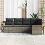 Conjunto de sofá de jardín 5 pcs 242.5 x 132.5 x 85 cm