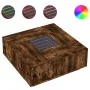Mesa de centro con Infinity LED roble ahumado 100x100x40 cm de , Mesas de centro - Ref: Foro24-3284046, Precio: 204,28 €, Des...