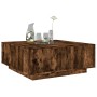 Mesa de centro con Infinity LED roble ahumado 100x100x40 cm by , Coffee table - Ref: Foro24-3284046, Price: 211,94 €, Discoun...