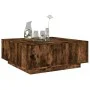 Mesa de centro con Infinity LED roble ahumado 100x100x40 cm de , Mesas de centro - Ref: Foro24-3284046, Precio: 204,28 €, Des...