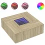 Mesa de centro con Infinity LED roble Sonoma 100x100x40 cm by , Coffee table - Ref: Foro24-3284044, Price: 172,46 €, Discount: %