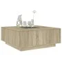 Mesa de centro con Infinity LED roble Sonoma 100x100x40 cm by , Coffee table - Ref: Foro24-3284044, Price: 172,46 €, Discount: %