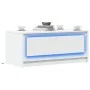Mesa de centro con luces LED madera ingeniería blanca by , Coffee table - Ref: Foro24-851984, Price: 90,79 €, Discount: %