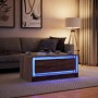 Mesa de centro con luces LED madera de ingeniería marrón roble von , Couchtisch - Ref: Foro24-851990, Preis: 100,37 €, Rabatt: %