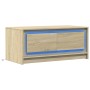 Mesa de centro con luces LED madera de ingeniería roble Sonoma by , Coffee table - Ref: Foro24-851986, Price: 89,10 €, Discou...