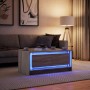 Mesa de centro con luces LED madera de ingeniería roble Sonoma by , Coffee table - Ref: Foro24-851986, Price: 89,10 €, Discou...