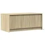 Mesa de centro con luces LED madera de ingeniería roble Sonoma by , Coffee table - Ref: Foro24-851986, Price: 87,99 €, Discou...