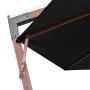 Hanging parasol with solid black fir wood pole 3.5x2.9 m by vidaXL, Umbrellas - Ref: Foro24-313772, Price: 206,50 €, Discount: %