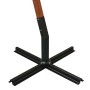 Sombrilla colgante con palo madera maciza abeto negro 3,5x2,9 m
