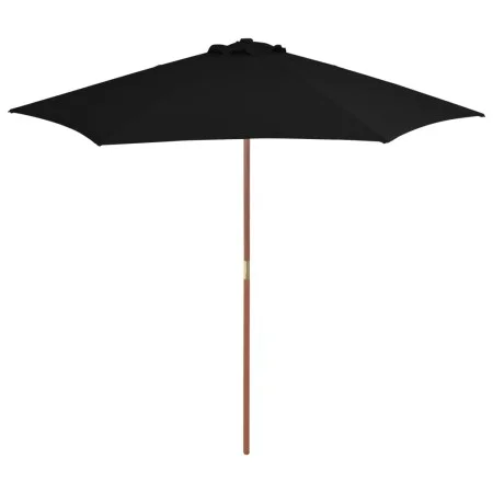 Garden umbrella with black wooden pole 270 cm by vidaXL, Umbrellas - Ref: Foro24-313762, Price: 68,91 €, Discount: %