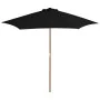 Garden umbrella with black wooden pole 270 cm by vidaXL, Umbrellas - Ref: Foro24-313762, Price: 68,91 €, Discount: %