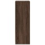 Aparador con LED madera ingeniería marrón roble 38x34x100 cm by , Sideboards - Ref: Foro24-852172, Price: 56,63 €, Discount: %