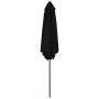 Sombrilla de jardín con palo de madera negra 270 cm de vidaXL, Sombrillas - Ref: Foro24-313762, Precio: 68,91 €, Descuento: %