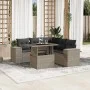 Set de sofás de jardín 6 pzas y cojines ratán sintético gris by , Garden sets - Ref: Foro24-3269162, Price: 492,13 €, Discoun...