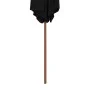 Garden umbrella with black wooden pole 270 cm by vidaXL, Umbrellas - Ref: Foro24-313762, Price: 68,91 €, Discount: %